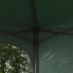 Tenda Dobrável com Altura Ajustável 1 Parede Lateral Teto com Ventilação 4 Sacos de Areia e Bolsa de Transporte 3x3 m Verde