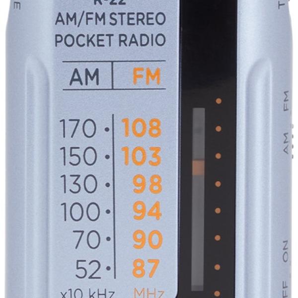 Mini Rádio de Bolso (Prateado) - AIWA