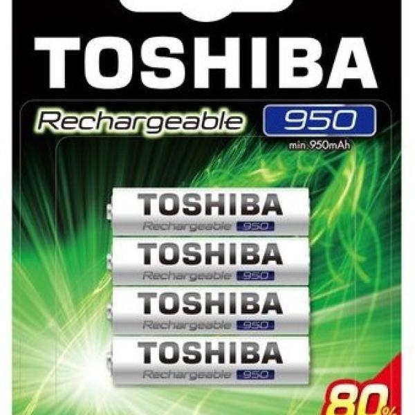 Pilha Recarregável 1,2V AAA Ni - Mh 950mAh - TOSHIBA
