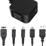 Alimentador Universal p/ G.B.A./DS + Nintendo Switch (Preto) - READY2GAMING