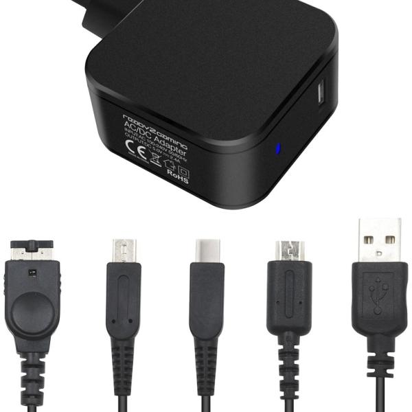 Alimentador Universal p/ G.B.A./DS + Nintendo Switch (Preto) - READY2GAMING