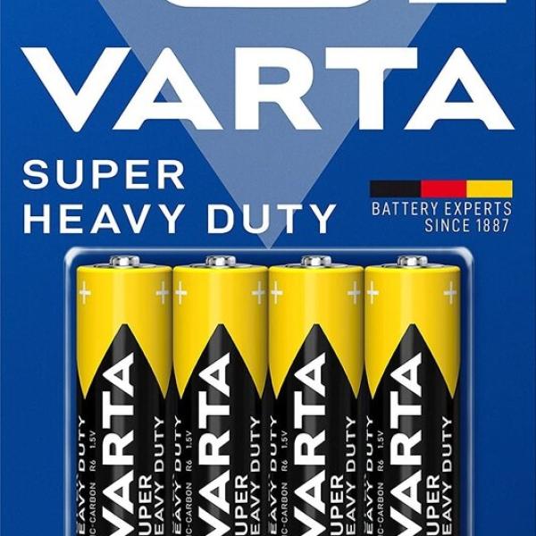 Blister 4 Pilhas AA / R6 1,5V - VARTA SUPER HEAVY DUTY 2006