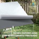 Galinheiro para Exterior 3x2 m Galinheiro de Aço Galvanizado com Comedouro Suspenso Tipo Espeto Poleiro Anti - UV Prata