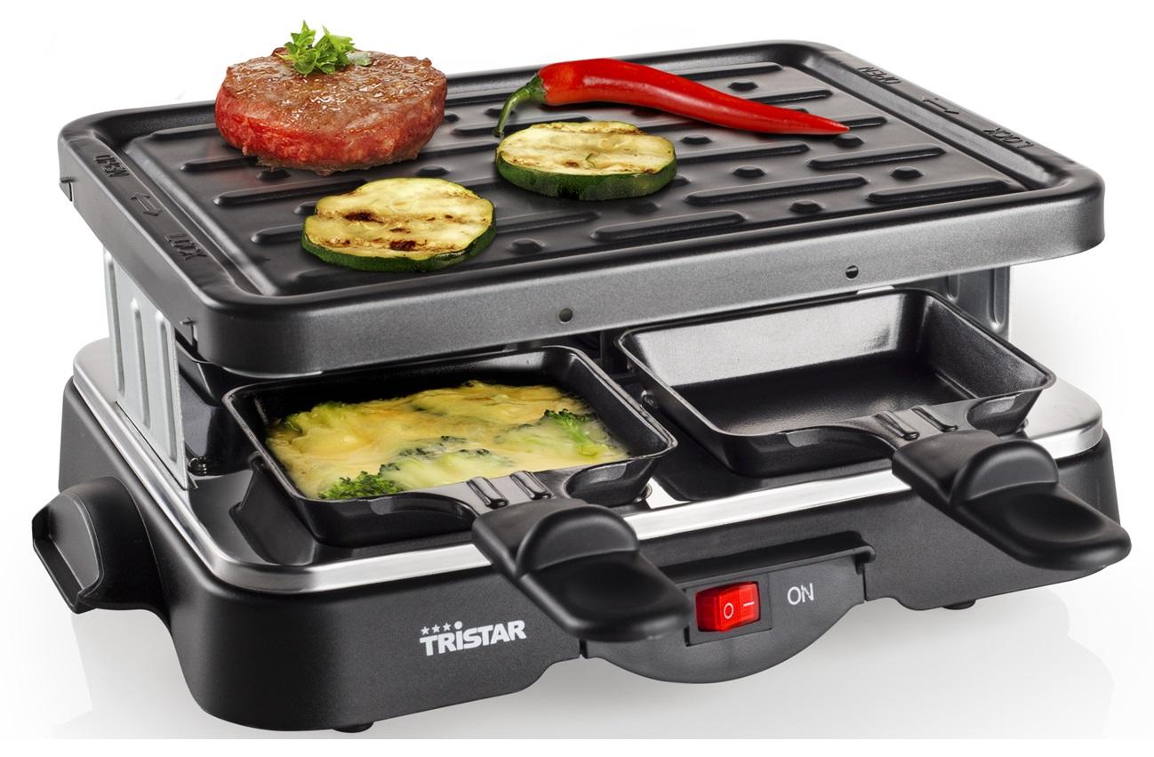 Raclette / Grelhador 22x18cm 500W (Preto) - TRISTAR