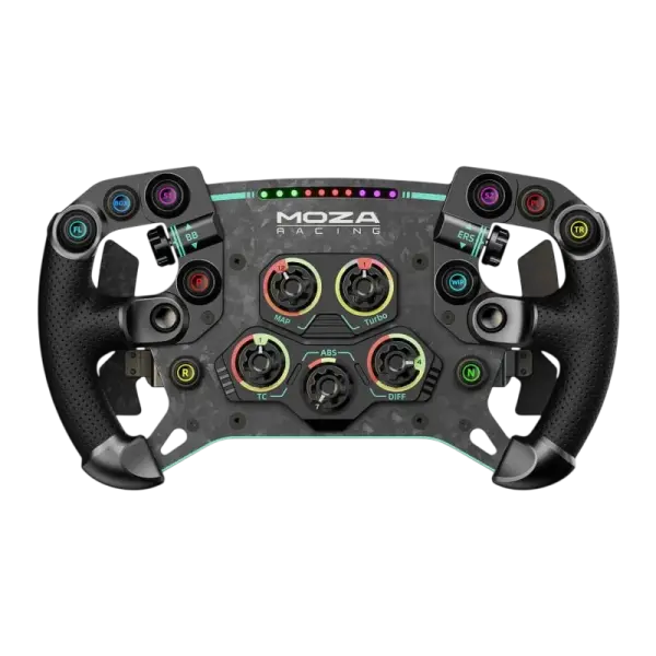 Volante Moza Racing GS V2P RS056 Pele - Microfibra