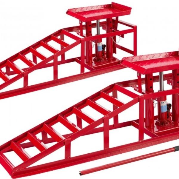 Pack 2x Rampas de Elevação Hidráulica p/ Automóveis até 2000Kg