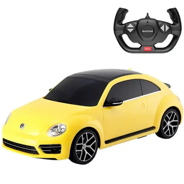 Carro Telecomandado Volkswagen Beetle 1:14 R/C (Amarelo) - RASTAR