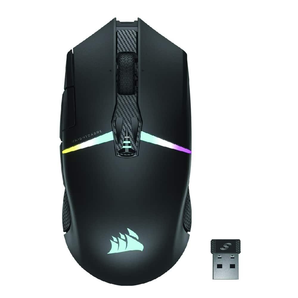 Rato Corsair Nightsabre Gaming RGB Wireless/Bluetooth 26000 DPI Preto — Recondicionado