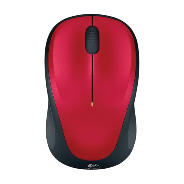 Rato Óptico s/ Fios Wireless (Preto/Vermelho) - Logitech M235 RF
