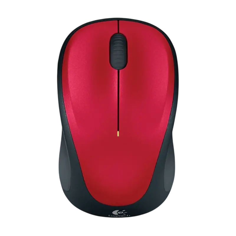 Rato Óptico s/ Fios Wireless (Preto/Vermelho) - Logitech M235 RF
