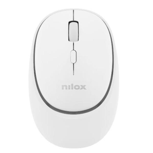 Rato Nilox Dual - Wireless Recarregável Branco