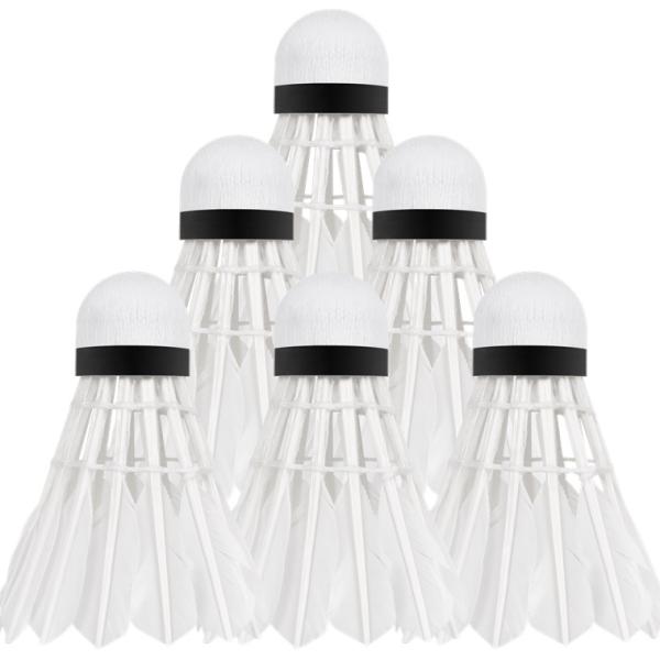 Volante Penas de Badminton (6 Peças) - REBEL ACTIVE