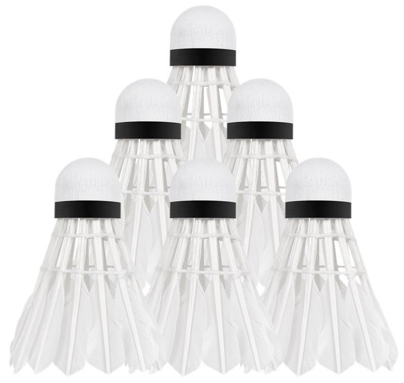 Volante Penas de Badminton (6 Peças) - REBEL ACTIVE