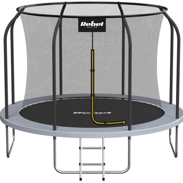 Trampolim Active Pro c/ Rede de Proteção e Escadas (Ø305cm) - REBEL