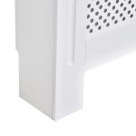 Cobertura de Radiador de MDF Cobertura para Radiador com Prateleira Estilo Moderno 111,5x82x19 cm Branco