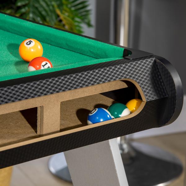 Mesa de Jogos 6 em 1 com Rodas Bilhar Matraquilho Ping Pong Lançamento de Anéis Hóquei com Bastão e Hóquei com Discos 120x88x79cm Multicor