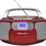 Radio FM c/ Leitor CD Portátil (Vermelho) - ROADSTAR