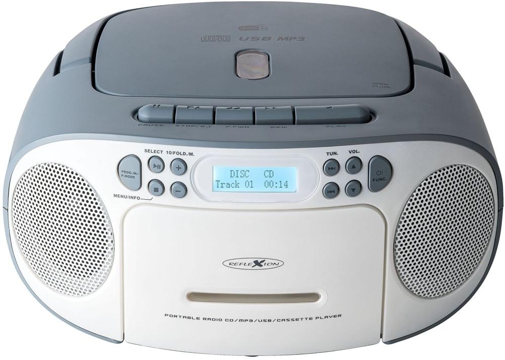 Rádio Portátil DAB+/FM/CD RCR2260DAB/BL (Azul/Branco) - REFLEXION