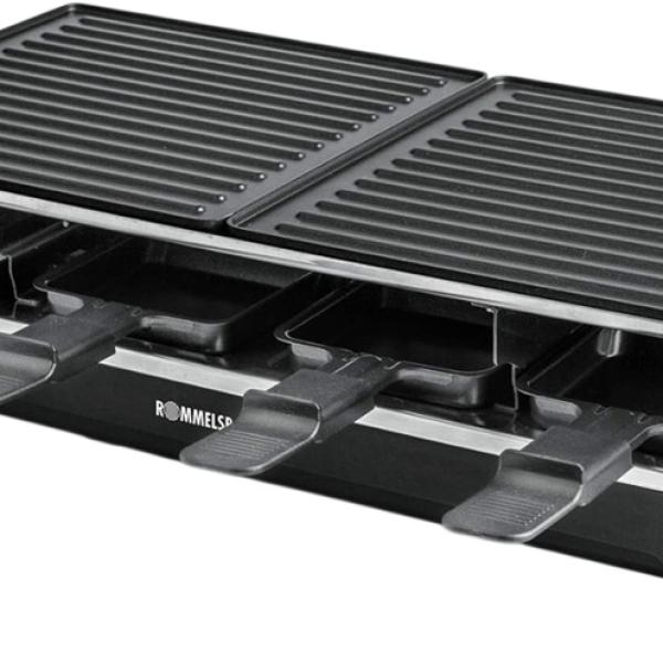 Grelhador Raclette RCS 1350 1350W (Preto/Inox) - ROMMELSBACHER