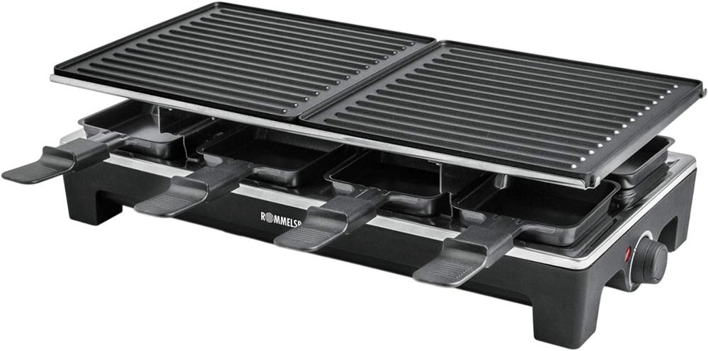 Grelhador Raclette RCS 1350 1350W (Preto/Inox) - ROMMELSBACHER