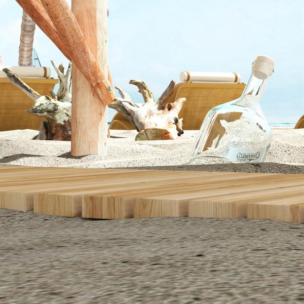 Estrado de Ripas de Madeira Enrolável 120x38 cm Resistente às Intempéries Decoração de Jardim para Praia Festa Natural