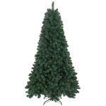 Árvore de Natal Artificial 210 cm com 1064 Ramos de Arame de Memória e Base Recolhível Árvore de Natal Verde
