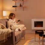 Lareira Elétrica Ready Warm 2690 Flames Connected 26 2000W (Branco) - CECOTEC