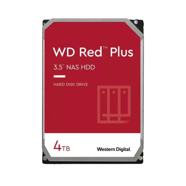 Disco Rígido 3,5 Red Plus 4TB 5400RPM 256MB SATA III - WESTERN DIGITAL