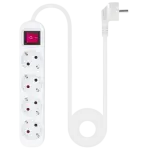 Régua Nanocable 4 Tomadas com switch 1.4 M Branco