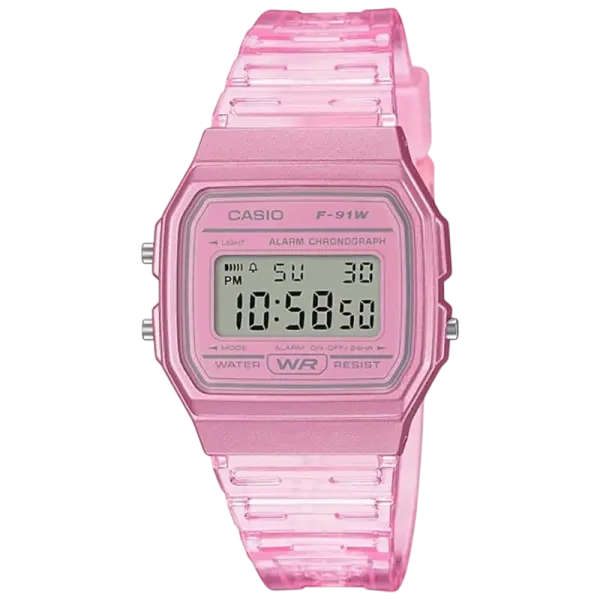 Relógio CASIO F - 91WS - 4EF (Bracelete Rosa)