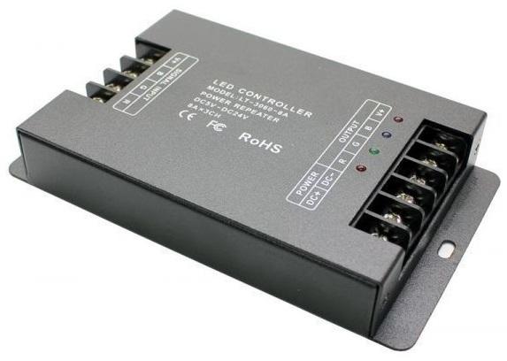 Repetidor/Amplificador RGB de 12V - 24V 288W 3x 8A