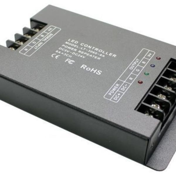 Repetidor/Amplificador RGB de 12V - 24V 288W 3x 8A