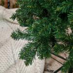 Árvore de Natal Artificial 210cm Ignífugo com 631 Ramos de PVC e Suporte de Metal Decoração de Natal para Interiores Verde