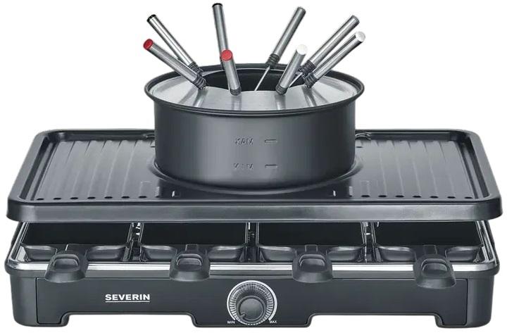 Grelhador Raclette c/Fondue RG 2347 1400W (Preto) - SEVERIN