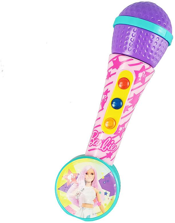 Microfone Mão com Amplificador e Ritmos Barbie - REIG