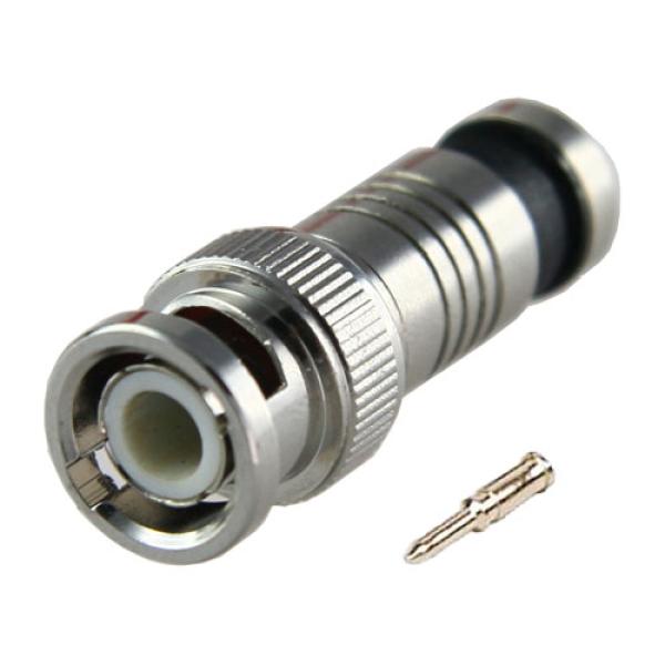 Ficha BNC Macho Compressão RG59