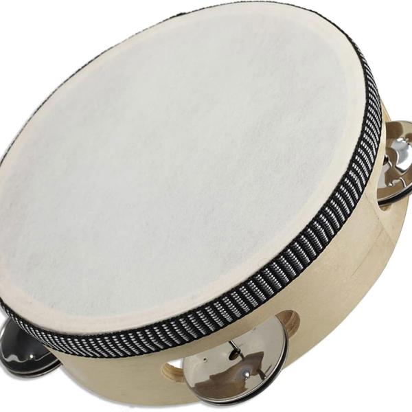 Pandeireta Madeira 15,5 cm 5 Címbalos - REIG