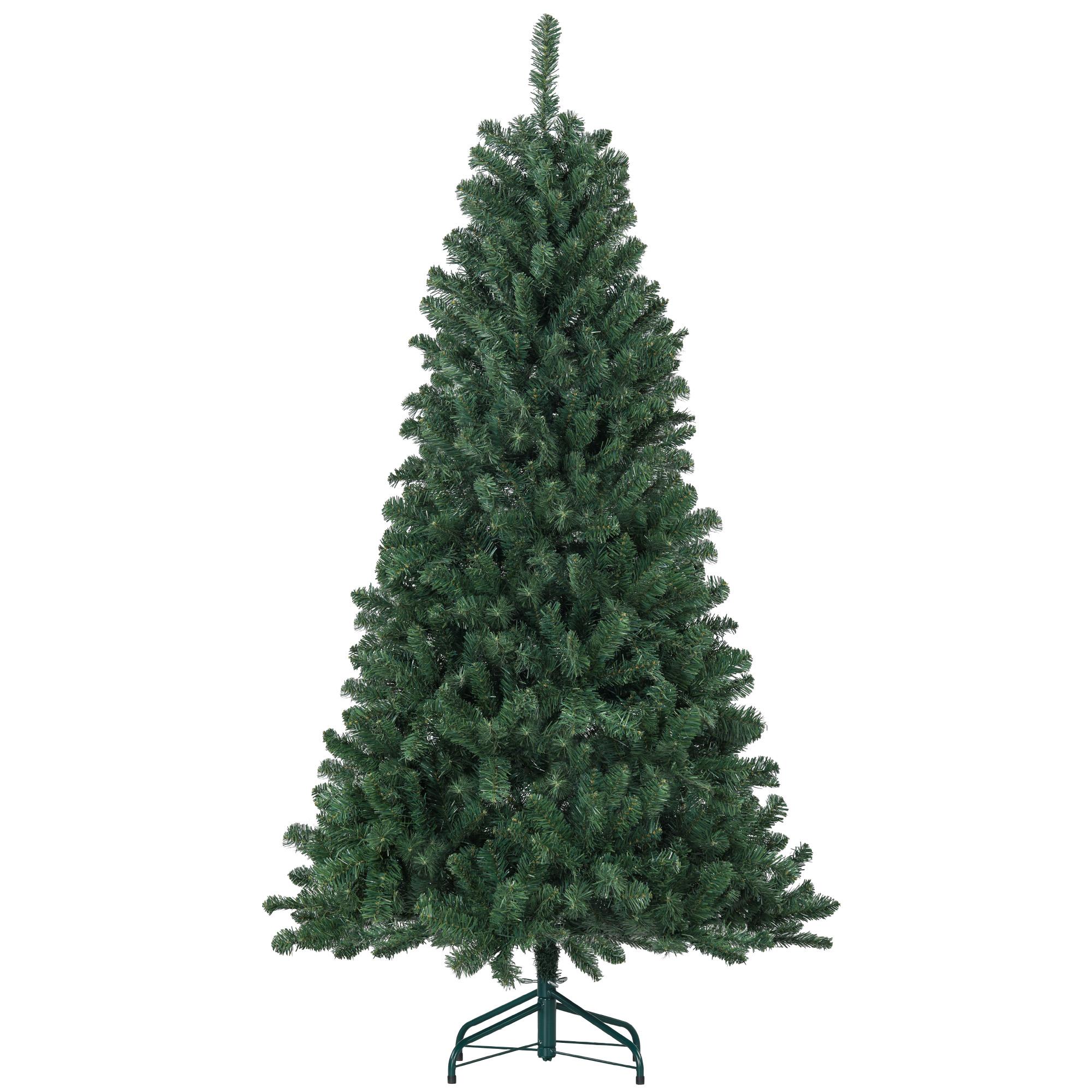 Árvore de Natal Artificial 180 cm com 760 Ramos de Arame de Memória e Base Recolhível Árvore de Natal Verde