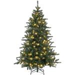 Árvore de Natal Artificial 180 cm com 310 Luzes LED 872 Ramos e Suporte de Metal Árvore Natalina para Interior Verde