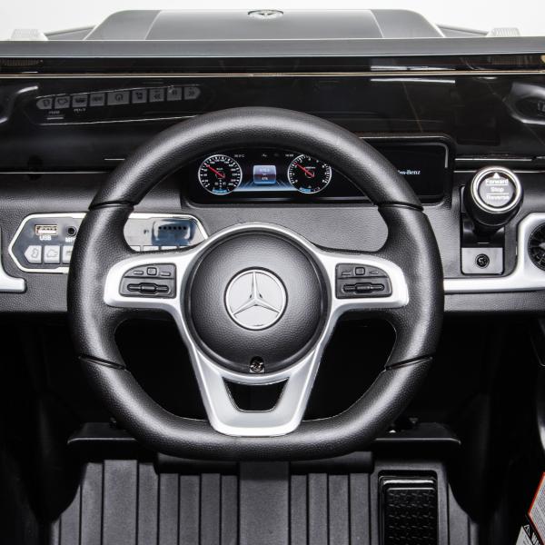 Carro Elétrico BENZ G500 Todo - o - Terreno com Bateria 12V Veículo Elétrico com Música Buzina Velocidade 3 - 5 km/h Preto
