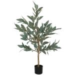 Planta Artificial de Louro 120 cm Planta Artificial Decorativa Grande Decoração para Casa Escritório Varanda Quarto Verde