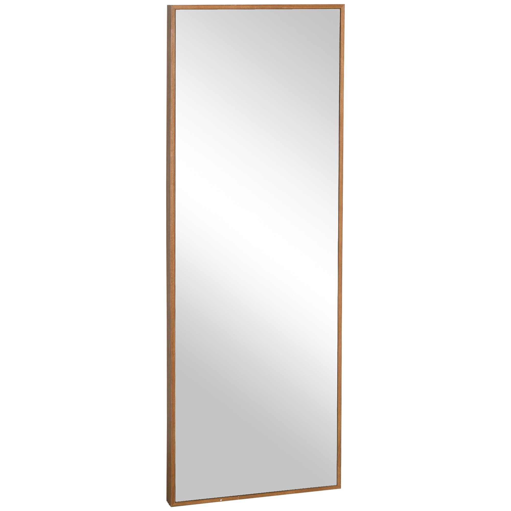 Espelho de Parede Espelho de Corpo Inteiro Estilo Moderno Decoração para Sala de Estar Dormitório Entrada 45x125 cm Madeira
