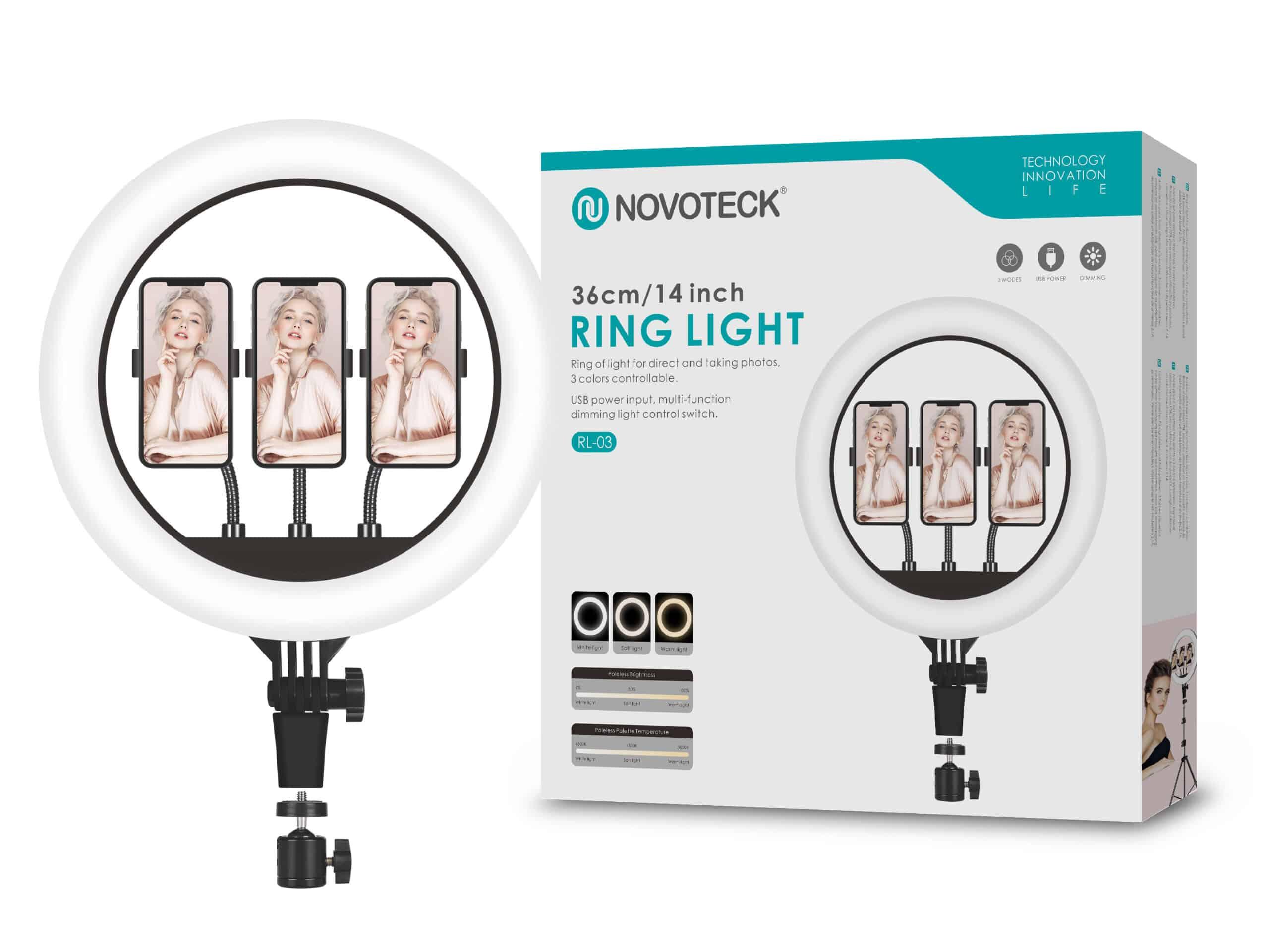 Ring light Novoteck 36cm sem tripé RL - 03