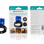 Luz de Segurança Traseira para Bicicleta Azul RL-11 – LED Alto Brilho, Modos Intermitente e Contínuo, Resistente à Água