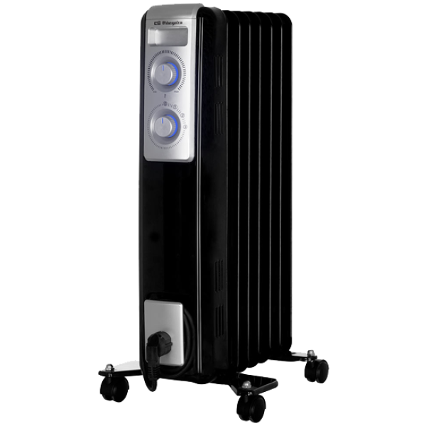 Aquecedor/Radiador de Óleo (7 Elementos) 1500W Preto - ORBEGOZO