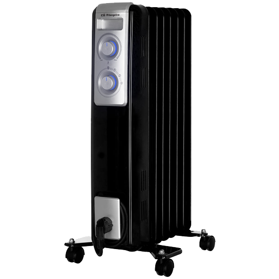Aquecedor/Radiador de Óleo (7 Elementos) 1500W Preto - ORBEGOZO