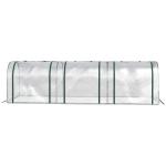Estufa para Jardim Estufa Pequena para Cultivo de Plantas com 3 Janelas 295x100x80 cm 3 Transparente e Verde