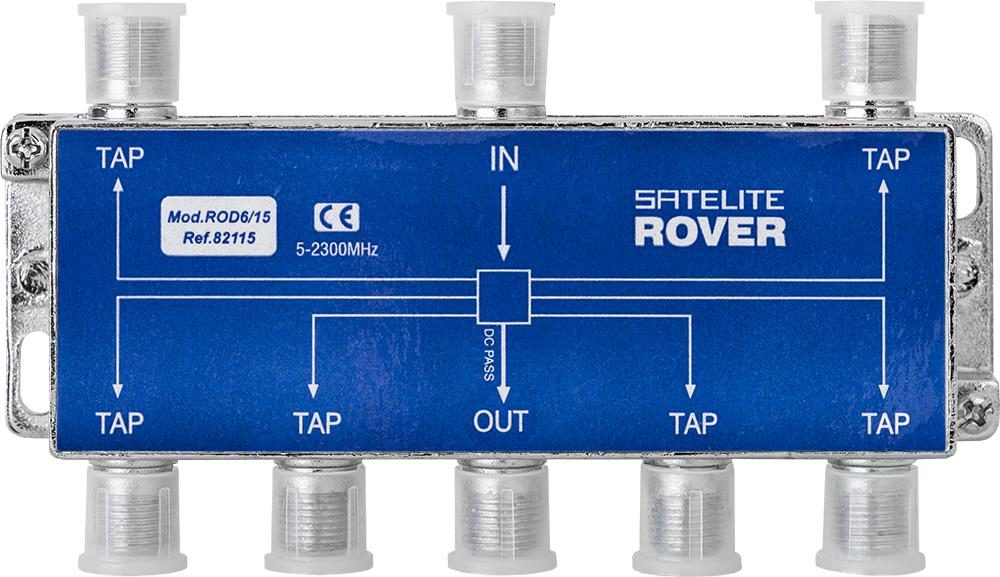 Derivador 6 Saídas 5 - 2300MHz 15dB - SATELITE ROVER