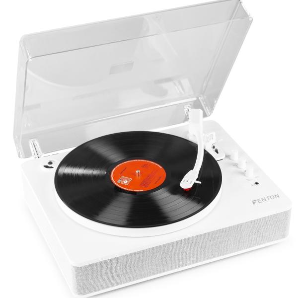 Gira Discos Bluetooth/USB 33/45/78 RPM (Branco) - FENTON