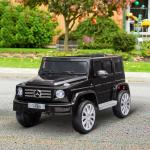Carro Elétrico BENZ G500 Todo - o - Terreno com Bateria 12V Veículo Elétrico com Música Buzina Velocidade 3 - 5 km/h Preto